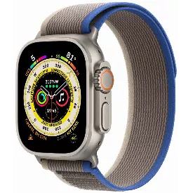 Умные часы Apple Watch Ultra Titanium Case, титановый/сине-серый, S/M, Trail Loop